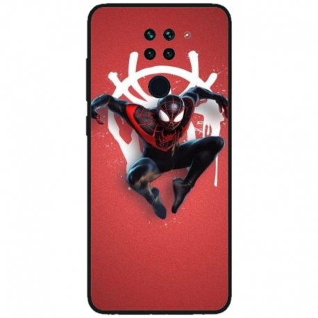 Husa personalizata tip carcasa HQPrint pentru Xiaomi Redmi Note 9 5G, model Spiderman 3, multicolor, S1D1M0169