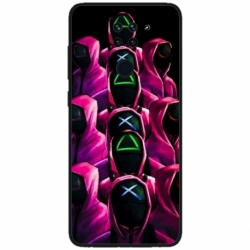 Husa personalizata tip carcasa HQPrint pentru Xiaomi Redmi Note 9 5G, model Squid Game 8, multicolor, S1D1M0180