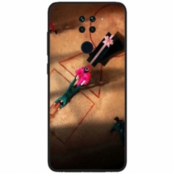 Husa personalizata tip carcasa HQPrint pentru Xiaomi Redmi Note 9 5G, model Squid Game 12, multicolor, S1D1M0184