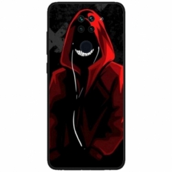 Husa personalizata tip carcasa HQPrint pentru Xiaomi Redmi Note 9 5G, model Evil Hoodie Man, multicolor, S1D1M0197
