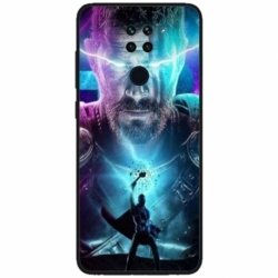 Husa personalizata tip carcasa HQPrint pentru Xiaomi Redmi Note 9 5G, model Thor 1, multicolor, S1D1M0201