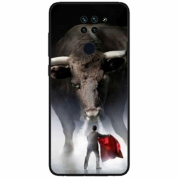 Husa personalizata tip carcasa HQPrint pentru Xiaomi Redmi Note 9 5G, model Bull, multicolor, S1D1M0205