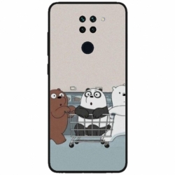 Husa personalizata tip carcasa HQPrint pentru Xiaomi Redmi Note 9T, model Bears 1, multicolor, S1D1M0003