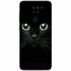 Husa personalizata tip carcasa HQPrint pentru Xiaomi Redmi Note 9T, model Black Cat 1, multicolor, S1D1M0015