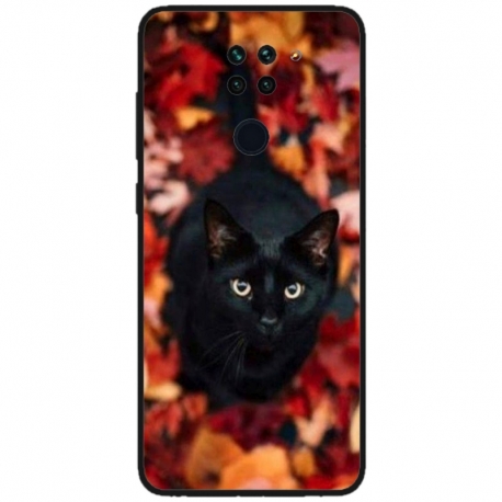 Husa personalizata tip carcasa HQPrint pentru Xiaomi Redmi Note 9T, model Black Cat 3, multicolor, S1D1M0017