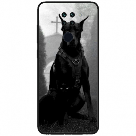 Husa personalizata tip carcasa HQPrint pentru Xiaomi Redmi Note 9T, model Doberman, multicolor, S1D1M0018
