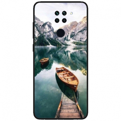 Husa personalizata tip carcasa HQPrint pentru Xiaomi Redmi Note 9T, model Boats, multicolor, S1D1M0024