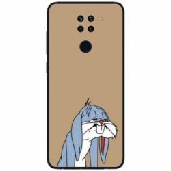 Husa personalizata tip carcasa HQPrint pentru Xiaomi Redmi Note 9T, model Tired Bunny, multicolor, S1D1M0027