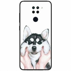 Husa personalizata tip carcasa HQPrint pentru Xiaomi Redmi Note 9T, model Fluffy Dog, multicolor, S1D1M0033