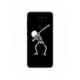 Husa personalizata tip carcasa HQPrint pentru Xiaomi Redmi Note 9T, model Dab Skeleton, multicolor, S1D1M0034