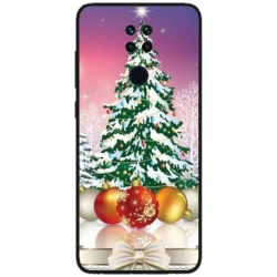 Husa personalizata tip carcasa HQPrint pentru Xiaomi Redmi Note 9T, model Christmas Tree 1, multicolor, S1D1M0057