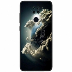Husa personalizata tip carcasa HQPrint pentru Xiaomi Redmi Note 9T, model Cloudy Earth, multicolor, S1D1M0067
