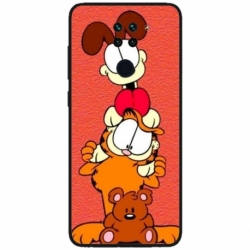 Husa personalizata tip carcasa HQPrint pentru Xiaomi Redmi Note 9T, model Garfield, multicolor, S1D1M0085