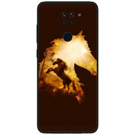 Husa personalizata tip carcasa HQPrint pentru Xiaomi Redmi Note 9T, model Horse 1, multicolor, S1D1M0098