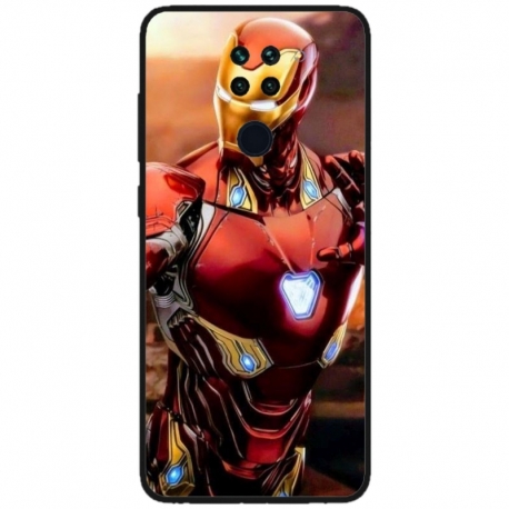 Husa personalizata tip carcasa HQPrint pentru Xiaomi Redmi Note 9T, model Iron Man 1, multicolor, S1D1M0102