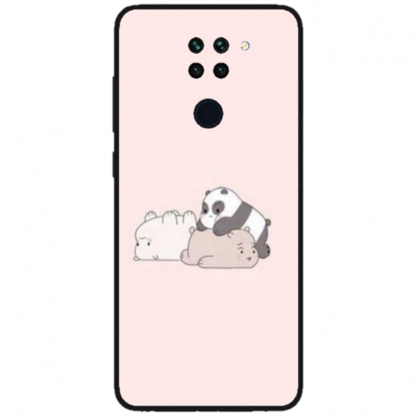 Husa personalizata tip carcasa HQPrint pentru Xiaomi Redmi Note 9T, model Bears 3, multicolor, S1D1M0115