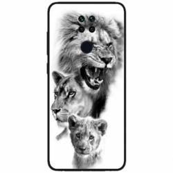 Husa personalizata tip carcasa HQPrint pentru Xiaomi Redmi Note 9T, model Lion 3, multicolor, S1D1M0118