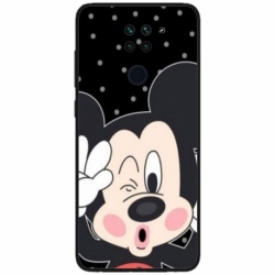 Husa personalizata tip carcasa HQPrint pentru Xiaomi Redmi Note 9T, model Mickey 1, multicolor, S1D1M0124
