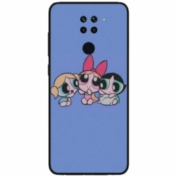 Husa personalizata tip carcasa HQPrint pentru Xiaomi Redmi Note 9T, model Powerpuff Girls, multicolor, S1D1M0135