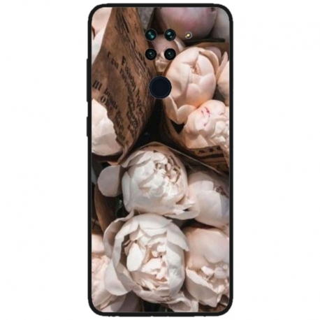 Husa personalizata tip carcasa HQPrint pentru Xiaomi Redmi Note 9T, model Flowers 6, multicolor, S1D1M0139