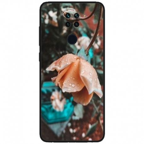 Husa personalizata tip carcasa HQPrint pentru Xiaomi Redmi Note 9T, model Flowers 10, multicolor, S1D1M0149