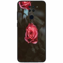Husa personalizata tip carcasa HQPrint pentru Xiaomi Redmi Note 9T, model Flowers 11, multicolor, S1D1M0156