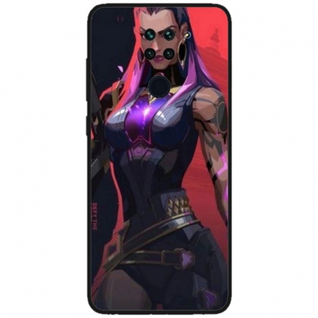 Husa personalizata tip carcasa HQPrint pentru Xiaomi Redmi Note 9T, model Valorant, multicolor, S1D1M0157