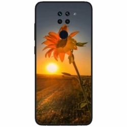 Husa personalizata tip carcasa HQPrint pentru Xiaomi Redmi Note 9T, model Sunflower 2, multicolor, S1D1M0194