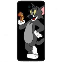 Husa personalizata tip carcasa HQPrint pentru Xiaomi Redmi Note 9T, model Tom and Jerry 2, multicolor, S1D1M0204