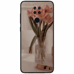 Husa personalizata tip carcasa HQPrint pentru Xiaomi Redmi Note 9T, model Flowers 14, multicolor, S1D1M0208