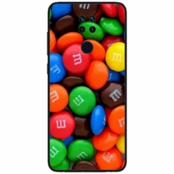 Husa personalizata tip carcasa HQPrint pentru Xiaomi Redmi Note 9 5G, model MandM, multicolor, S1D1M0257