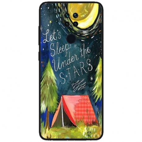 Husa personalizata tip carcasa HQPrint pentru Xiaomi Redmi Note 9 5G, model Lets sleep under the STARS, multicolor, S1D1M0268