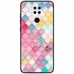 Husa personalizata tip carcasa HQPrint pentru Xiaomi Redmi Note 9T, model Color Scales, multicolor, S1D1M0258