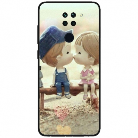 Husa personalizata tip carcasa HQPrint pentru Xiaomi Redmi Note 9T, model Kiss, multicolor, S1D1M0259
