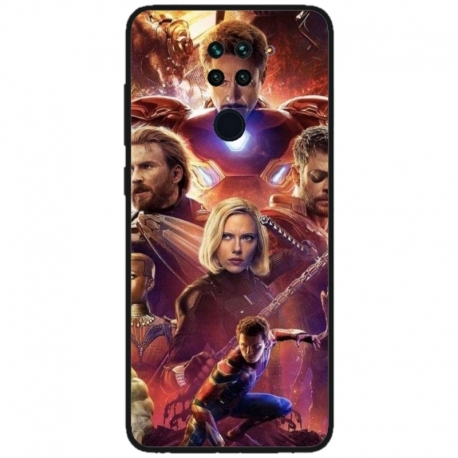 Husa personalizata tip carcasa HQPrint pentru Xiaomi Redmi Note 9T 5G, model Avengers Inifinity War, multicolor, S1D1M0010