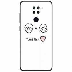 Husa personalizata tip carcasa HQPrint pentru Xiaomi Redmi Note 9 5G, model You and Me, multicolor, S1D1M0274