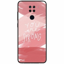 Husa personalizata tip carcasa HQPrint pentru Xiaomi Redmi Note 9 5G, model You are Strong, multicolor, S1D1M0275