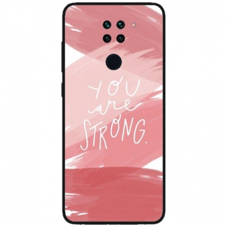 Husa personalizata tip carcasa HQPrint pentru Xiaomi Redmi Note 9 5G, model You are Strong, multicolor, S1D1M0275