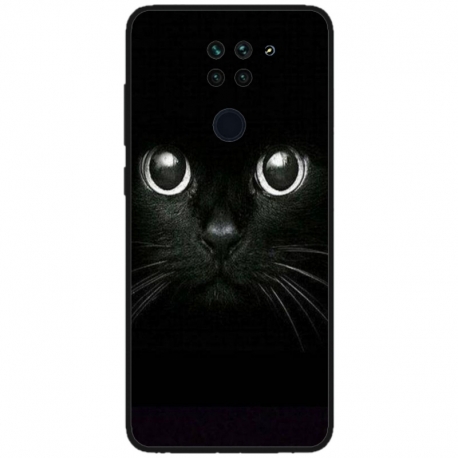 Husa personalizata tip carcasa HQPrint pentru Xiaomi Redmi Note 9T 5G, model Black Cat 1, multicolor, S1D1M0015