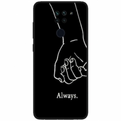 Husa personalizata tip carcasa HQPrint pentru Xiaomi Redmi Note 9 5G, model Always and Forever 1, multicolor, S1D1M0279