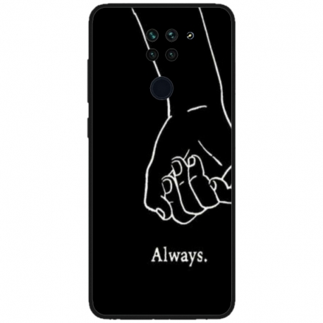 Husa personalizata tip carcasa HQPrint pentru Xiaomi Redmi Note 9 5G, model Always and Forever 1, multicolor, S1D1M0279