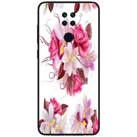 Husa personalizata tip carcasa HQPrint pentru Xiaomi Redmi Note 9T 5G, model Flowers 4, multicolor, S1D1M0040