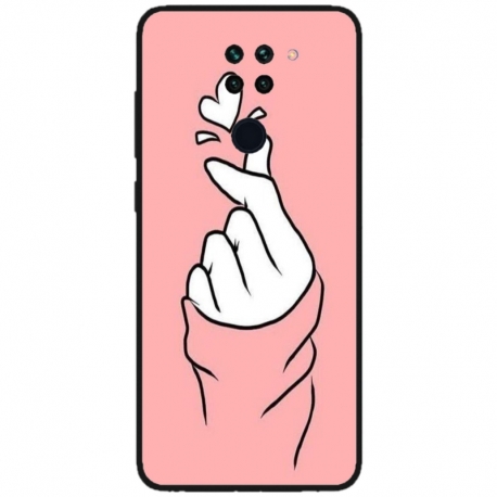 Husa personalizata tip carcasa HQPrint pentru Xiaomi Redmi Note 9T, model Heart Snap, multicolor, S1D1M0285