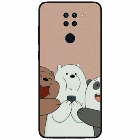 Husa personalizata tip carcasa HQPrint pentru Xiaomi Redmi Note 9T 5G, model Bears 2, multicolor, S1D1M0089