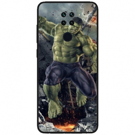 Husa personalizata tip carcasa HQPrint pentru Xiaomi Redmi Note 9T 5G, model Hulk 1, multicolor, S1D1M0099