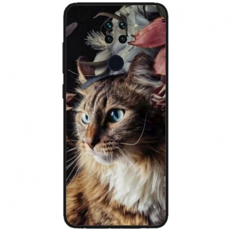 Husa personalizata tip carcasa HQPrint pentru Xiaomi Redmi Note 9T 5G, model Cat 1, multicolor, S1D1M0143