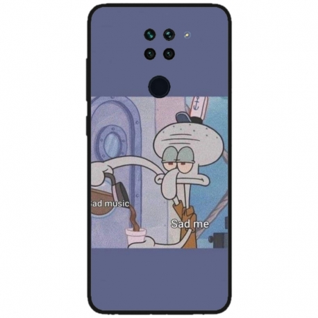 Husa personalizata tip carcasa HQPrint pentru Xiaomi Redmi Note 9T 5G, model Squidward 1, multicolor, S1D1M0161