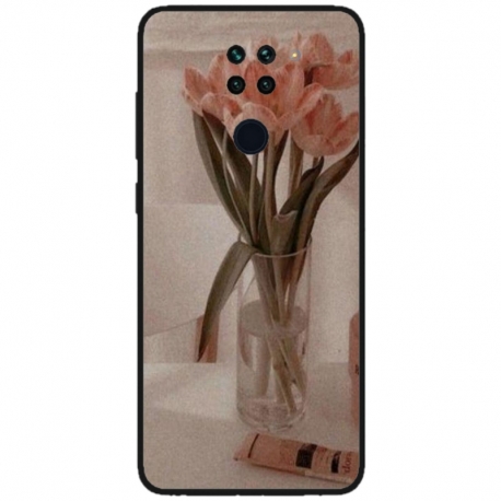 Husa personalizata tip carcasa HQPrint pentru Xiaomi Redmi Note 9T 5G, model Flowers 14, multicolor, S1D1M0208