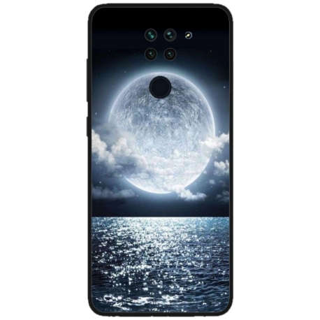 Husa personalizata tip carcasa HQPrint pentru Xiaomi Redmi Note 9T 5G, model Moon Sky, multicolor, S1D1M0228