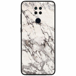 Husa personalizata tip carcasa HQPrint pentru Xiaomi Redmi Note 9T, model White Marble, multicolor, S1D1M0325